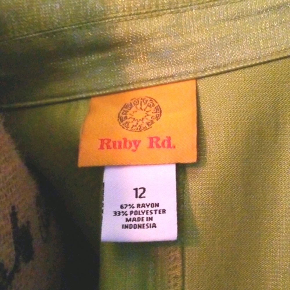 Ruby Rd. Vibrant Green Leather Jacket - image 6